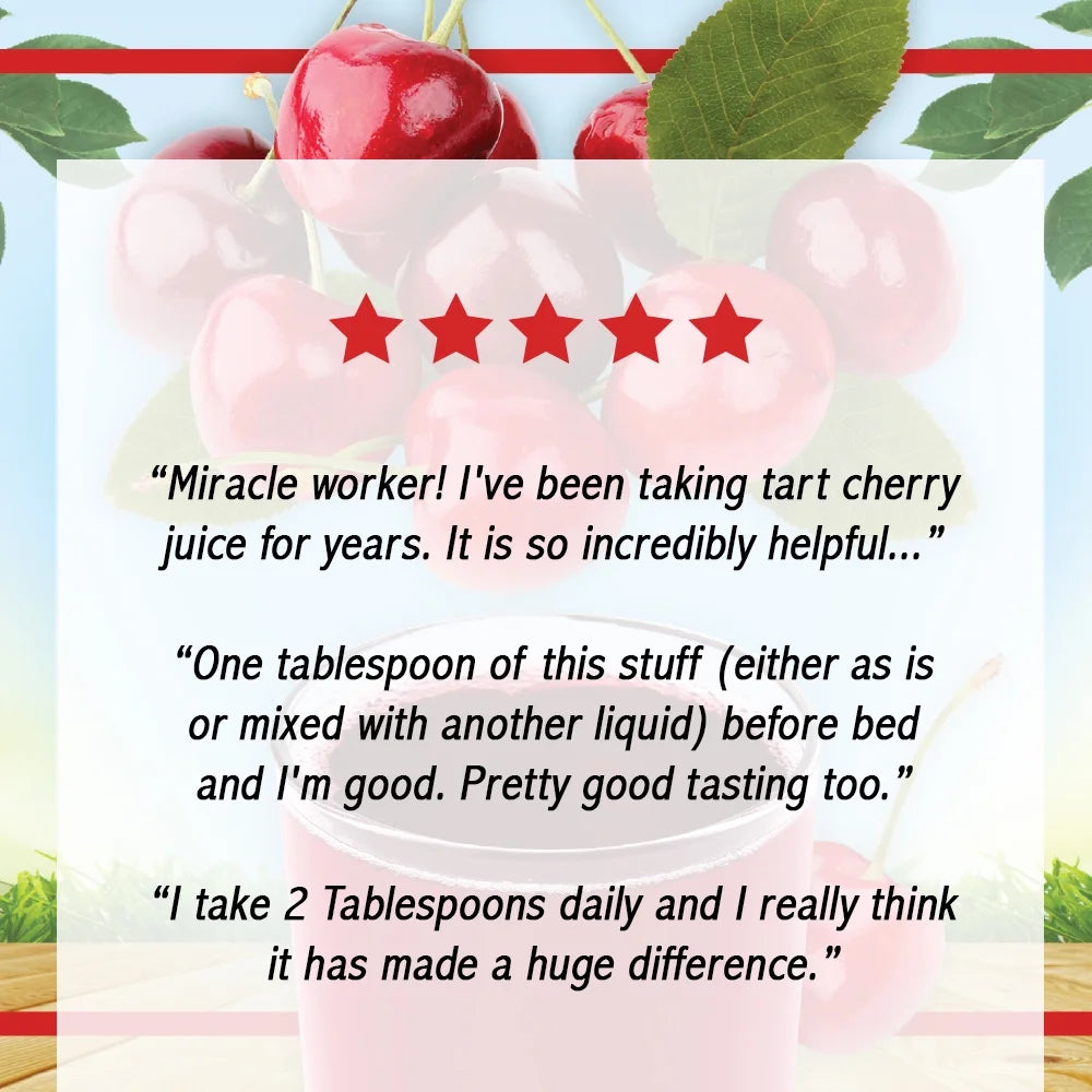 Organic Tart Cherry Juice Concentrate | 100% Pure | 16 Servings