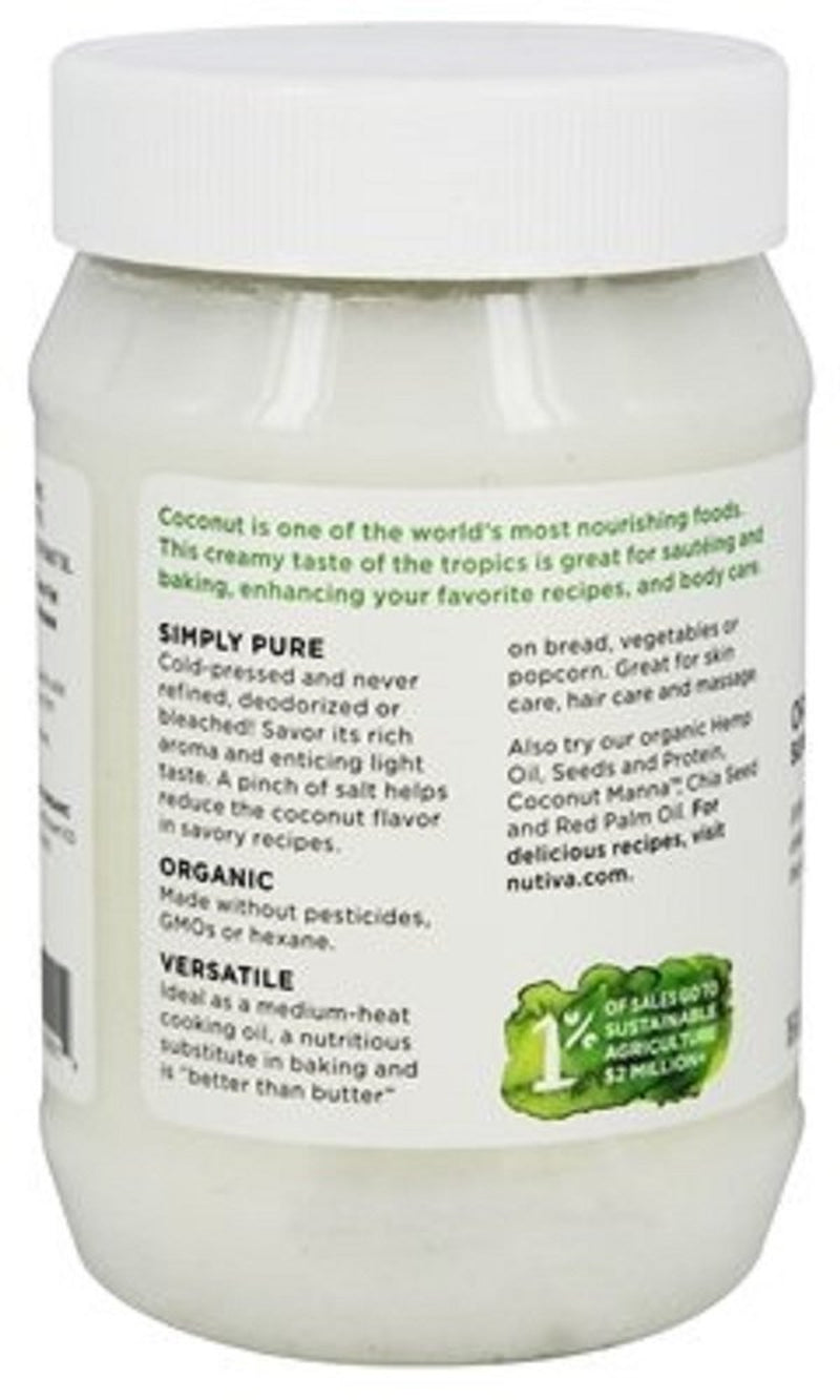 Organic, Cold-Pressed, Unrefined, Virgin Coconut Oil from Fresh, Non-Gmo, Sustainably Farmed Coconuts, 15 Fl Oz (Pack of 2)